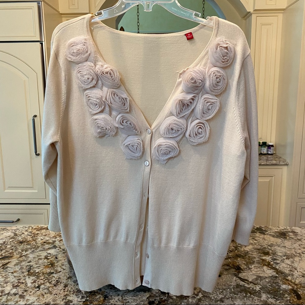 3/4 Sleeve Beige Sweater